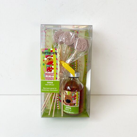 Pier 1 Imports Reed Diffuser Cocoa 0.95 fl oz Holiday New In Box Discontinued - Picture 3 of 3
